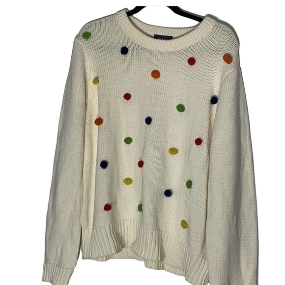 Modcloth Sweaters - Mod cloth Pom Pom sweater size XL